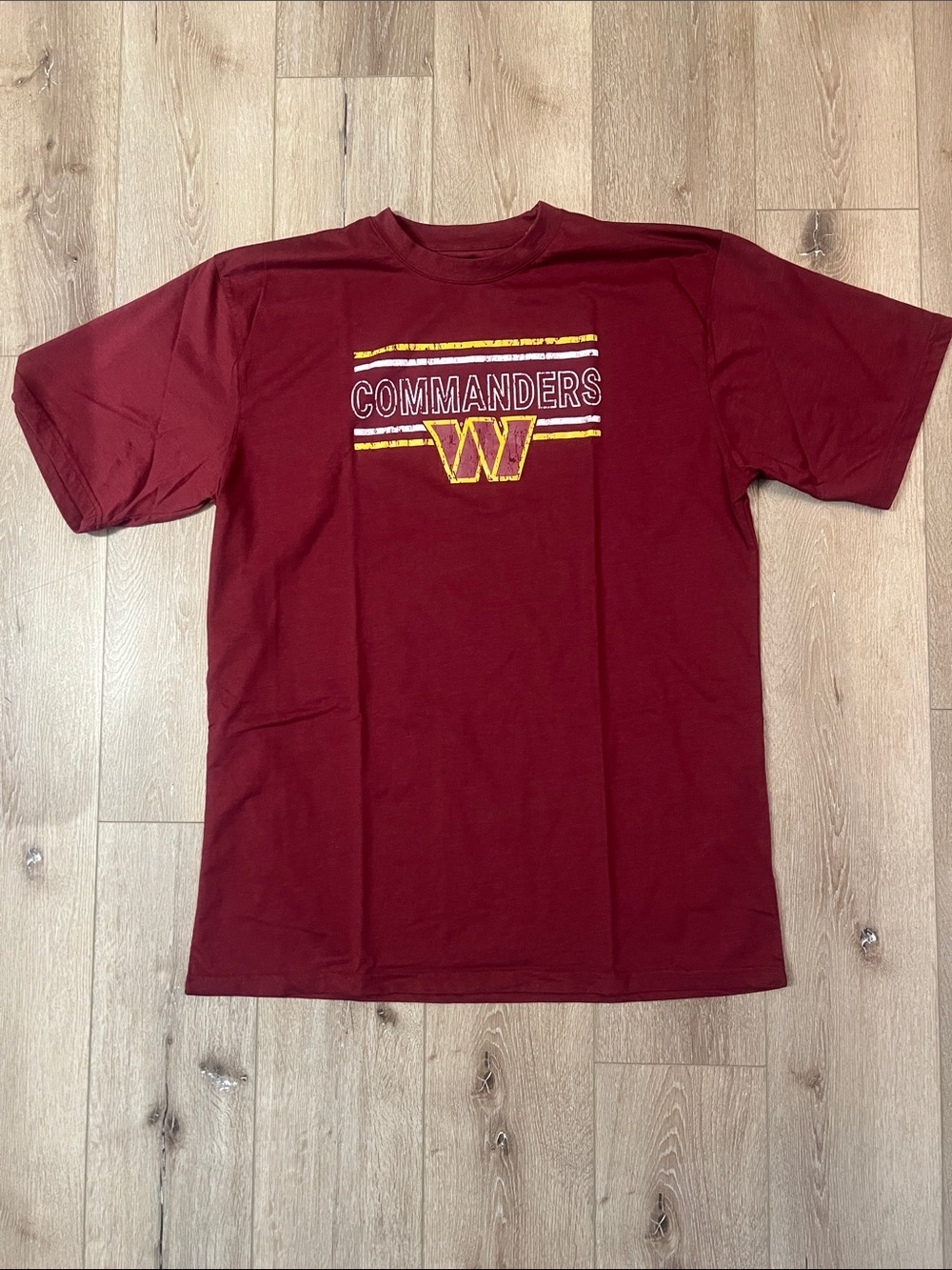 NFL - Washington Commanders Football Burgundy Tee, Size 3XLT,  NEW WITHOUT TAGS